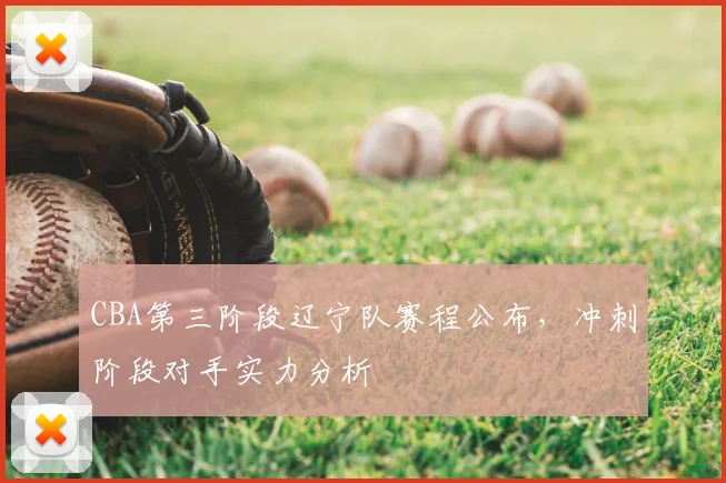 CBA第三阶段辽宁队赛程公布,冲刺阶段对手实力分析